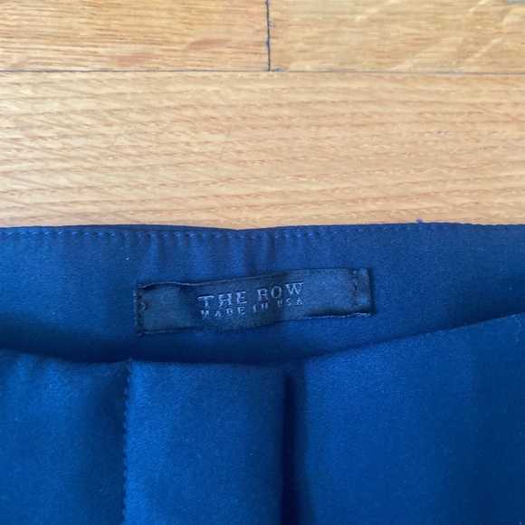The Row Slim Navy Trousers - Picture 2 of 8